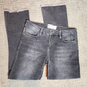 Free People Black Wash Jeans Bootcut